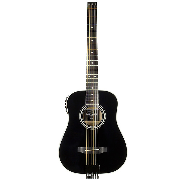Traveler AG-200EQ Acoustic-Electric Travel Guitar Black image 1