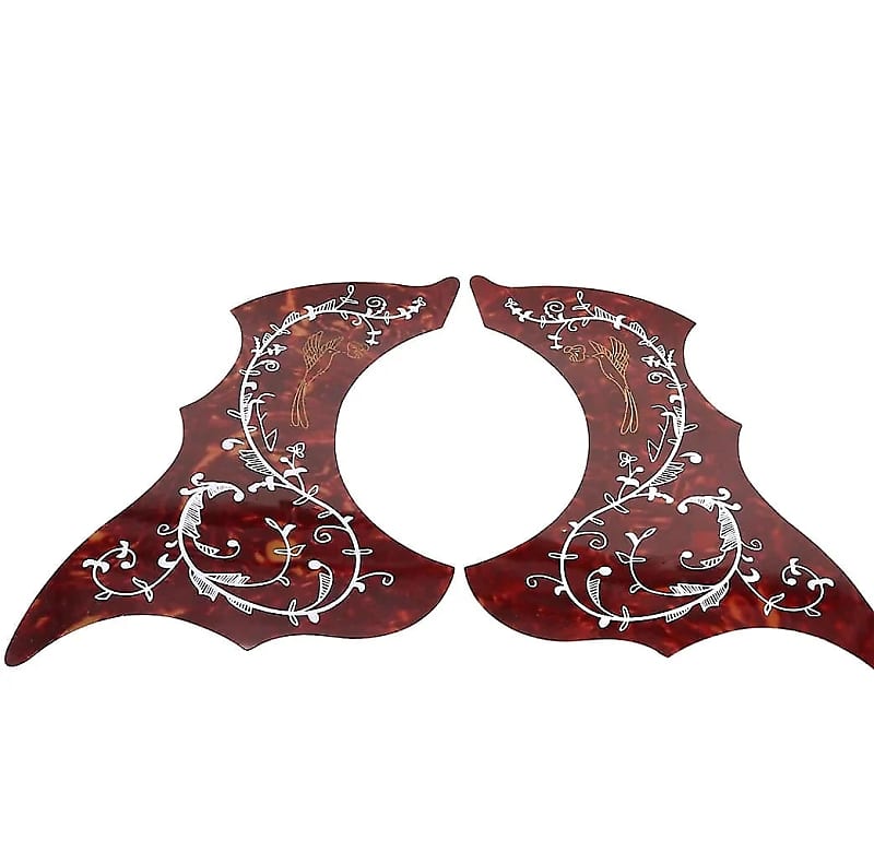 Red Tortoise Acoustic Guitar Pickguard Scratch Plates Left | Reverb