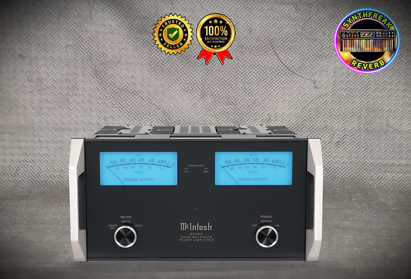 McIntosh MC462 450-Watt Stereo Solid State Power Amplifier ✅Crypto Bitcoin Pay✅ RARE HIGH END Stereo Solid State Power Amplifier  ✅ Profesional HiFi High Class Amplifier✅Home Audio Amplifier ✅checked and full working ✅World Wide Shipping  			