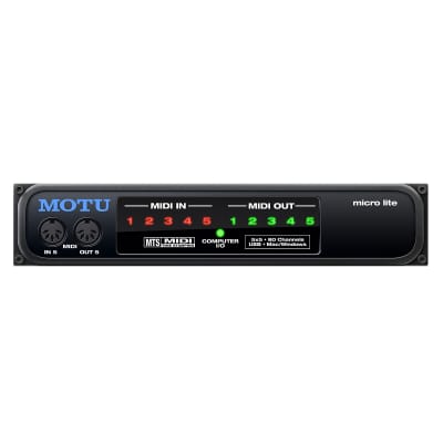 MOTU Micro Lite 5x5 USB MIDI Interface image 1