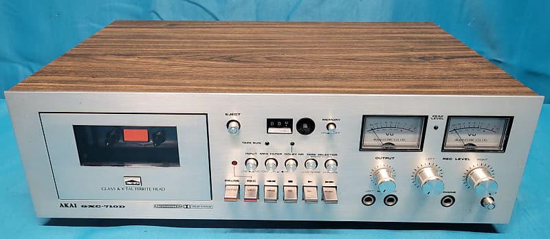 Akai GXC-710D Glass & X'Tal Ferrite Head Cassette Deck *FOR PARTS