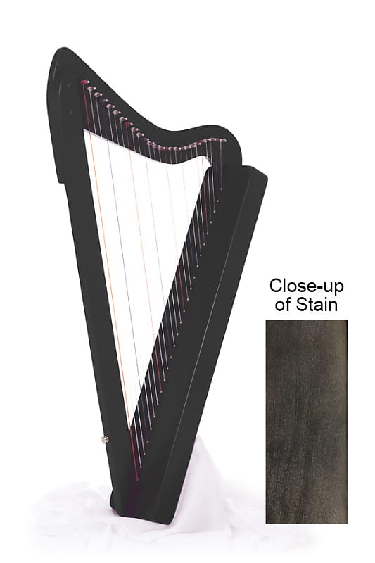 Rees Harps Harpsicle 26-String Harp Black image 1