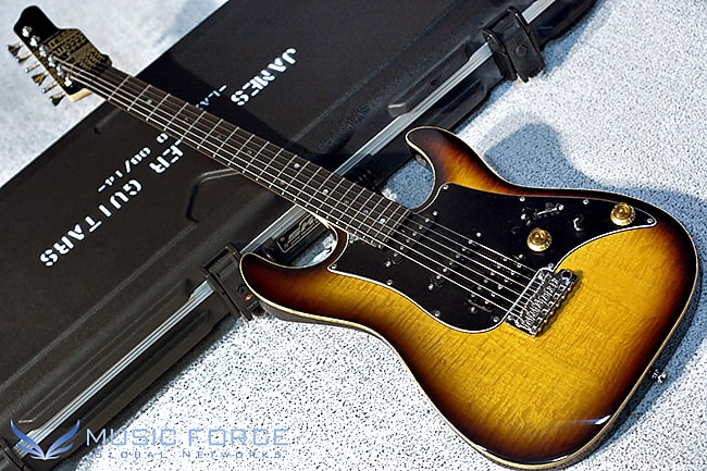 James Tyler Japan Studio Elite HD SSH Mahogany Flame-Tobacco | Reverb