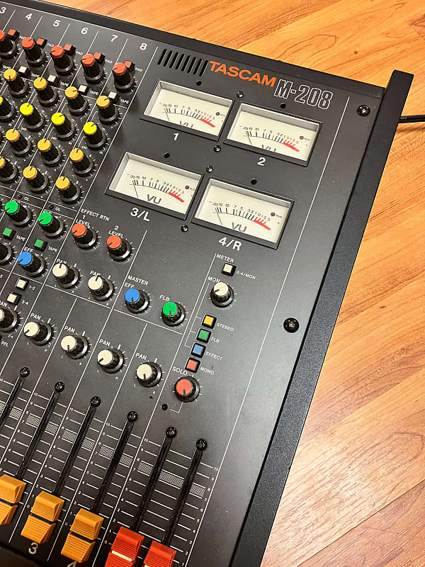 TASCAM M-208 アナログミキサー ヴィンテージ タスカム TASCAM M-208 8ch アナログミキサー 80s タスカム ビンテージ