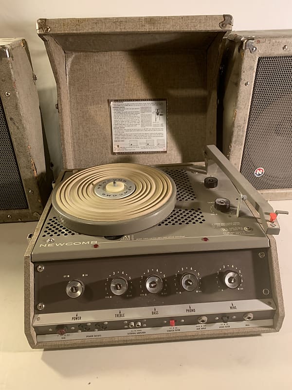 Newcomb TR1625 vintage tube record player 1960s Tan | Reverb