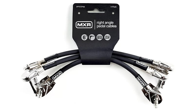 MXR 3PDCP06 6-in Patch Cable 3-Pack w/Pancake Plugs image 1
