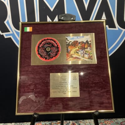 Stan Lynch Tom Petty and The Heartbreakers, Ireland, Into The Great Wide Open, Gold Record (#14) image 1