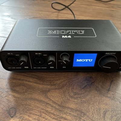 Motu M4: Low monitor volume and stereo input - Gearspace