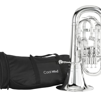 Coolwind CEU-200G gold color ABS Euphonium, Bb, 3+1 piston, with bag,mouthpiece image 3