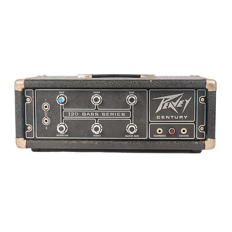 Vintage Peavey Century Series 120 Bass Amplifier Head Reverb
