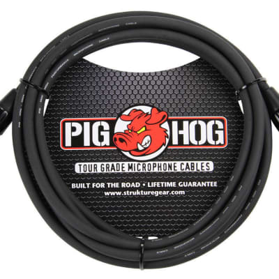5  Pack Pig Hog PHM10 Tour-Grade XLR Male to Female Mic Cable - 10' image 2
