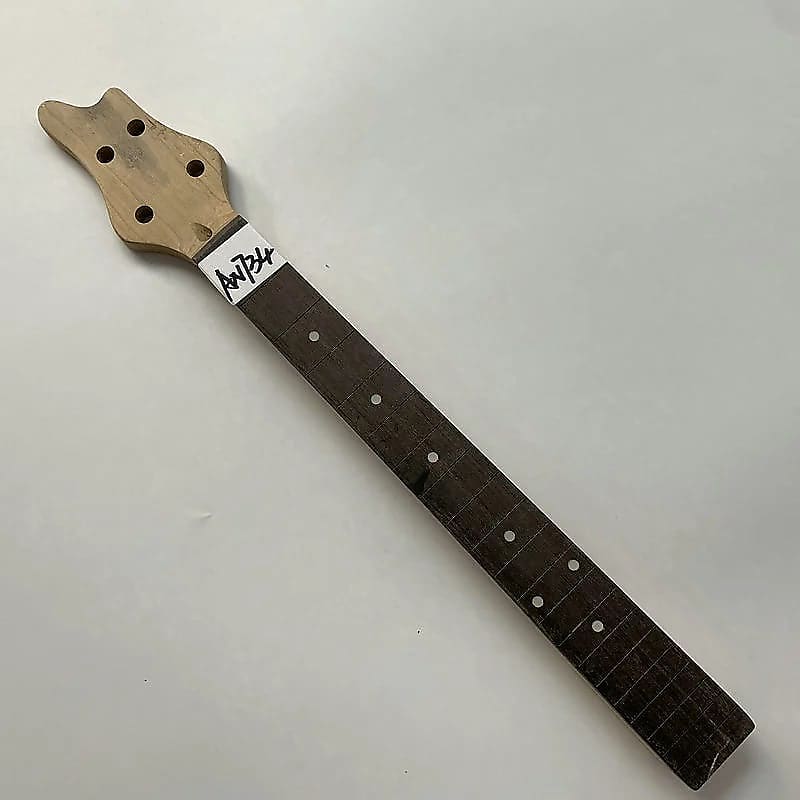 Unfinished Mini 4 String Bass Guitar Maple Wood Neck and Reverb