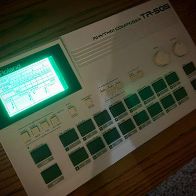 LCD MOD Roland TR-505 Rhythm Composer 1980s - White