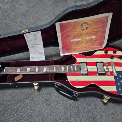 Gibson Custom Shop Art & Historic Stars and Stripes American Flag Les Paul Standard USA 911 Tribute image 8
