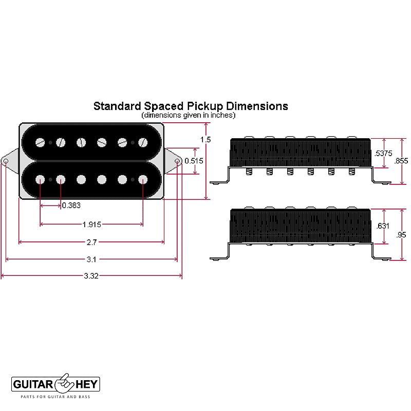 NEW DiMarzio DP223 PAF® 36th Anniversary Bridge Humbucker Standard