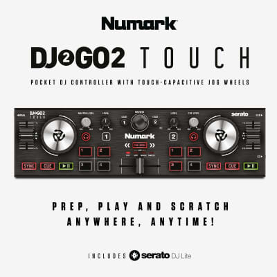 Numark DJ2GO2 Touch Pocket DJ Controller with Touch-Capacitive Jog Wheels image 13