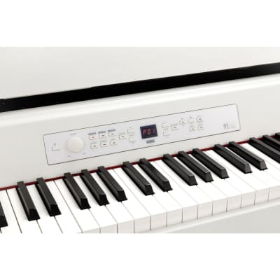 Korg G1 Air Digital Piano with Bluetooth (White), SONGMICS Piano Bench White, AT ATH-M50X White Bundle image 3
