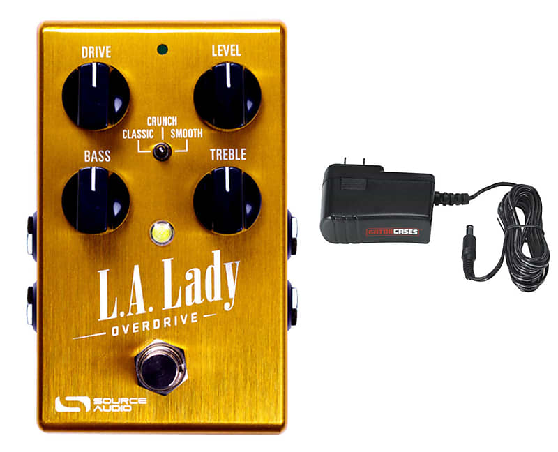 Source Audio SA244 L.A. Lady Overdrive + Gator 9V Power Supply Combo