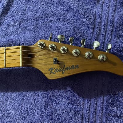 Kaufman Custom Guitars Strat S-type H 2023 - Moss Metallic Mint olive green image 5