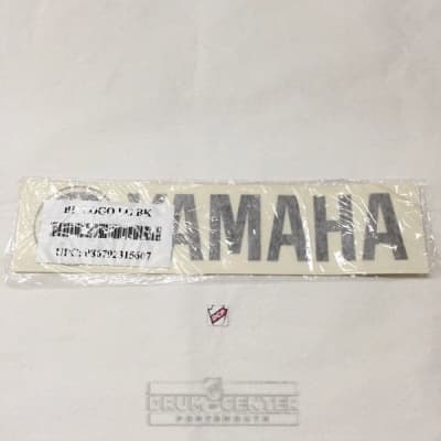Yamaha Bass Drum Head Logo Decal, Black, 2.5"H x 11"W image 2