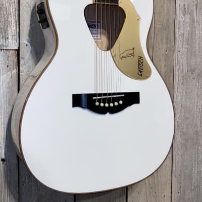 2021 Gretsch Guitars G5021WPE Rancher Penguin Parlor Acoustic/Electric White, Support Indie Music ! image 3