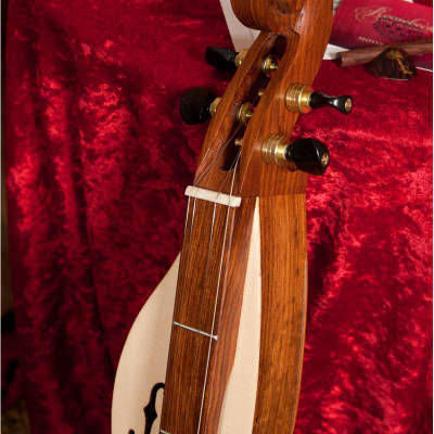 Roosebeck DMCRT4 Mountain Dulcimer 4String Cutaway Upper Bout F-Holes Scrolled Pegbox w/Pick & Toner image 6