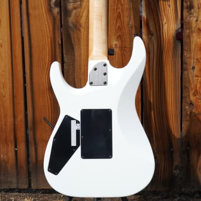 ESP Custom Shop Original M-II DLX Maple Board Snow White Satin 6-String w/ Case (2025) image 10