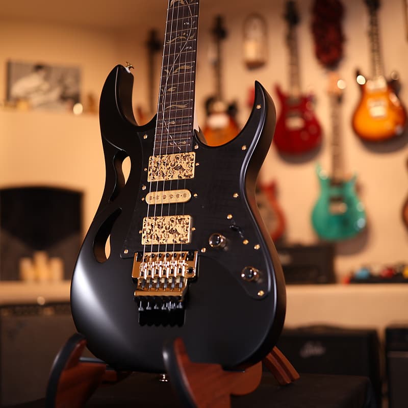 Ibanez Steve Vai Signature PIA3761 Electric Guitar - Onyx Black 5034 image 1