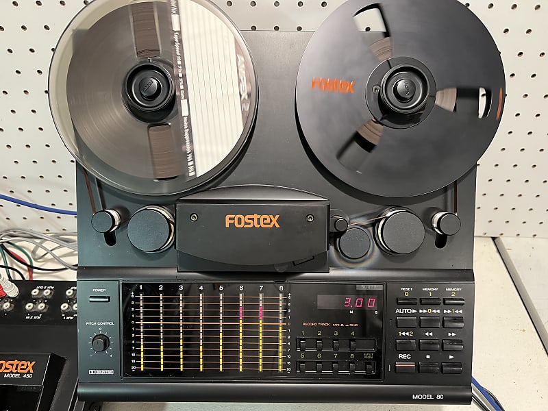 Fostex Model 80 8Track Tape Recorder and Model 450 Mixer Reverb