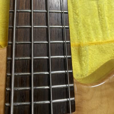 Sozo Bass 2018  Schecter Style Maple Burl.  As New, Killer 4 String Big Mojo. image 8