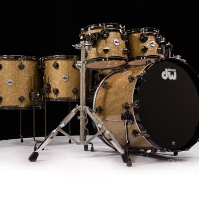 DW Collector's 7pc SSC Maple Kit - Gold Glass w/Black Nickel HW image 5