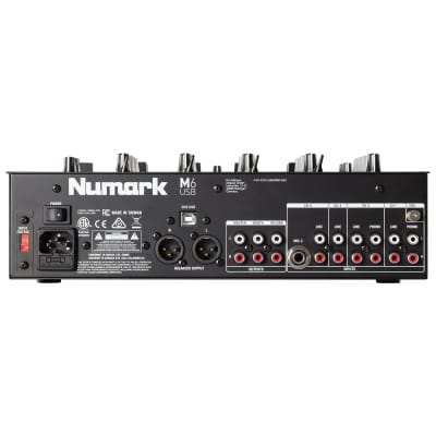 Numark M6 USB 4-Channel 12" Professional USB-Interface DJ Mixer - Black image 6
