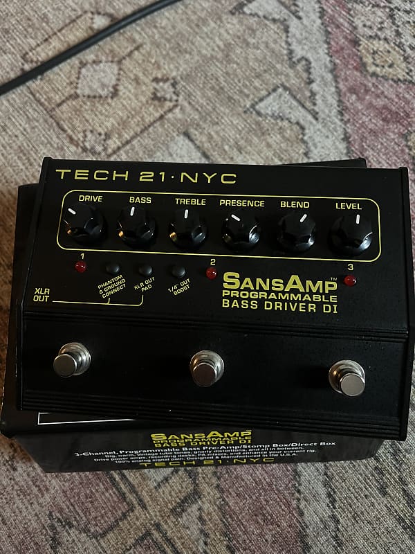 Tech 21 Sansamp Programmable Bass Driver