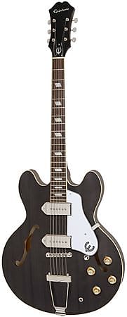 Epiphone Casino Hollowbody P90 Electric Guitar Worn Ebony | Reverb