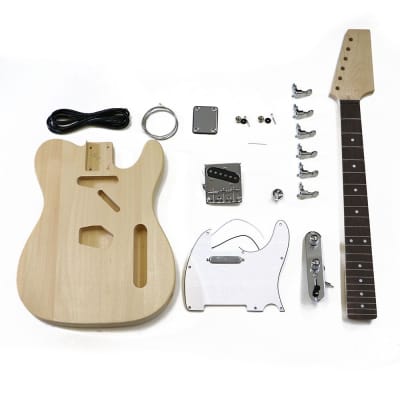 HOSCO Tele Telecaster Style Electric Guitar Kit Maple & Rosewood Neck ER-KIT-TC for sale