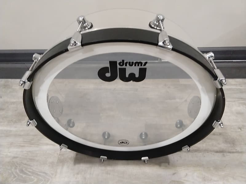 DW Design Series Clear Acrylic Pancake or Gong Bass Drum Reverb