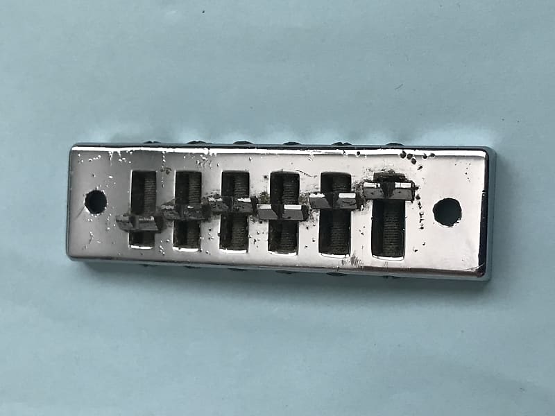 Gibson Harmonica Bridge 1970s Chrome Reverb