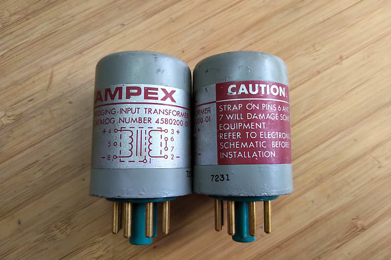 Vintage AMPEX bridging input transformer model 4580200-01 gold pin for  MM1000 MM1200 tape recorders