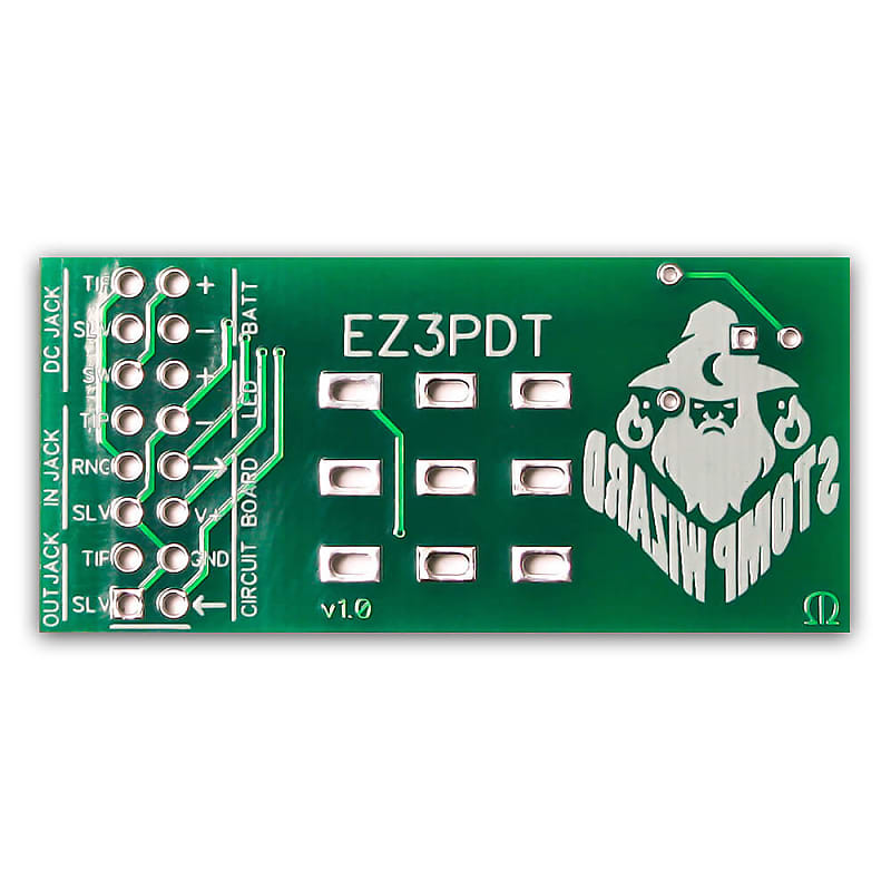 Stomp Wizard EZ3PDT PCB - Guitar Pedal DIY Starter PCB image 1