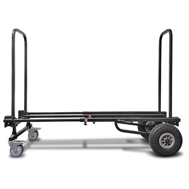 AxcessAbles Heavy Duty Folding Equipment Dolly Cart with Wheels, 700lb  Capacity, DJ Cart, Moving Hand Truck Dolly, Telescoping Frame to 4.6ft., Production Multicart, Fully Assembled