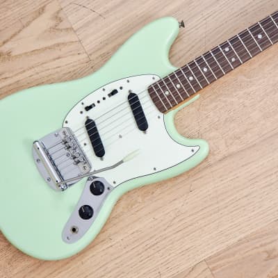 1968 Fender Mustang Vintage Electric Guitar Surf Green w/ Mastery