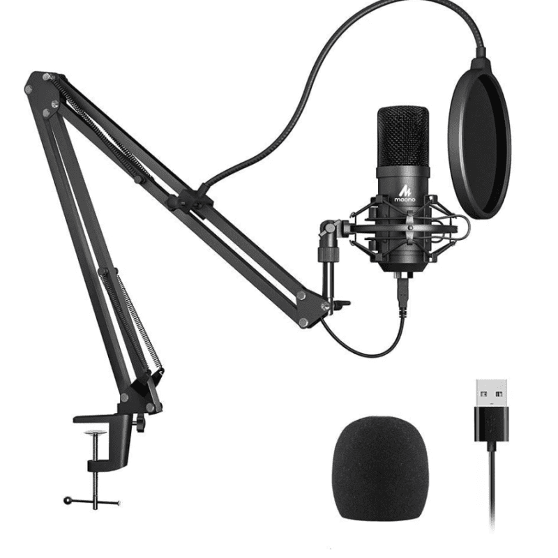 Caattiilaa USB Microphone - PC Streaming Podcast Microphone