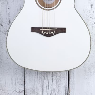 Daisy Rock Guitars Wildwood Acoustic Electric Guitar Pearl White w Gig Bag DEMO image 3