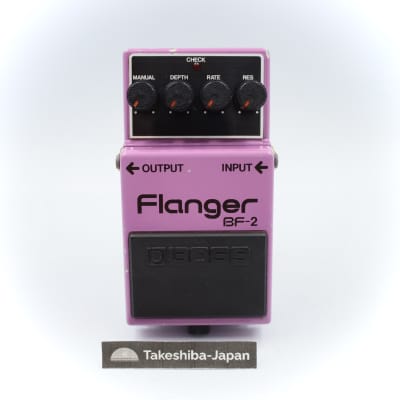 Boss BF-2 Flanger 1980-1984 (Black Label) Made In Japan | Reverb