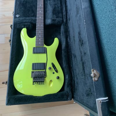 Ibanez 540S Saber Vintage 1988 Guitar Desert Yellow Upgraded EMG Pickups  Frank Gambale Signed | Reverb