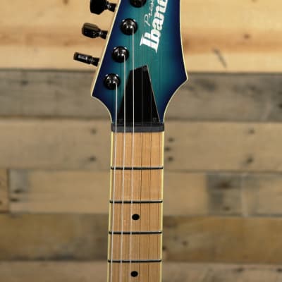 Ibanez Prestige RG652AHMFX Electric Guitar Nebula Green Burst  w/ Case image 6
