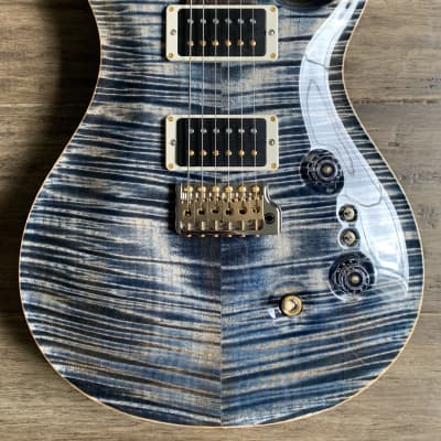 PRS 35th Anniversary Custom 24 10 Top Faded Whale Blue w/ Pattern Thin Neck Paul Reed Smith image 1