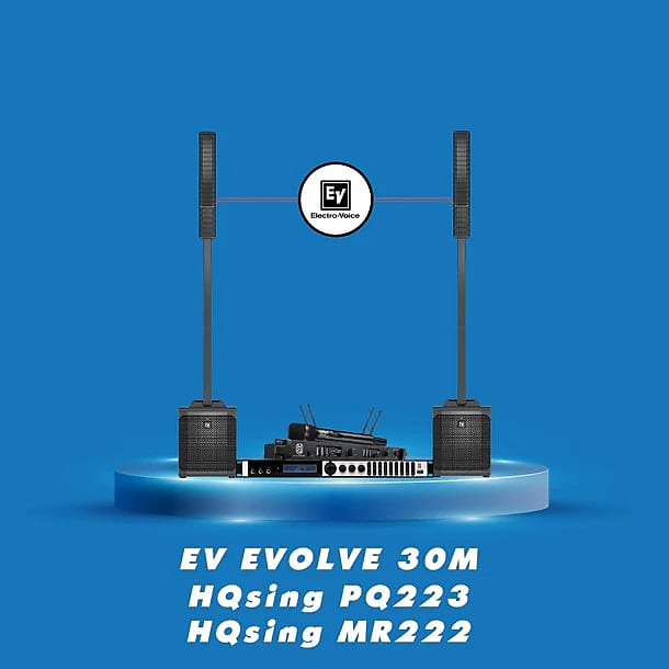 Home Karaoke SET Ft EV speakers audio processor wireless microphones #9  			