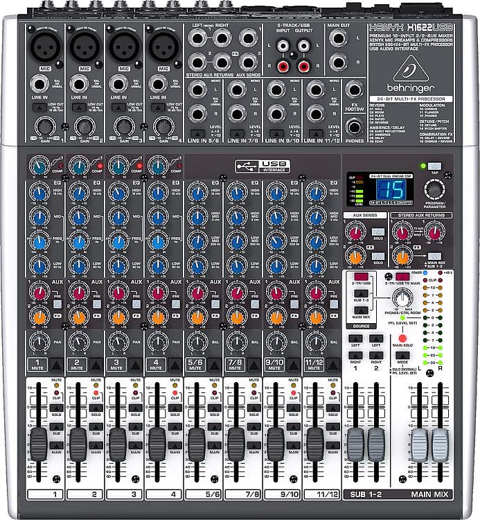 Behringer Xenyx X1622USB Mixer with USB and Effects image 1