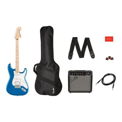 Affinity Stratocaster HSS Pack Maple Lake Placid Blue + Gig Bag + Ampli Frontman 15G Squier by FENDER image 3